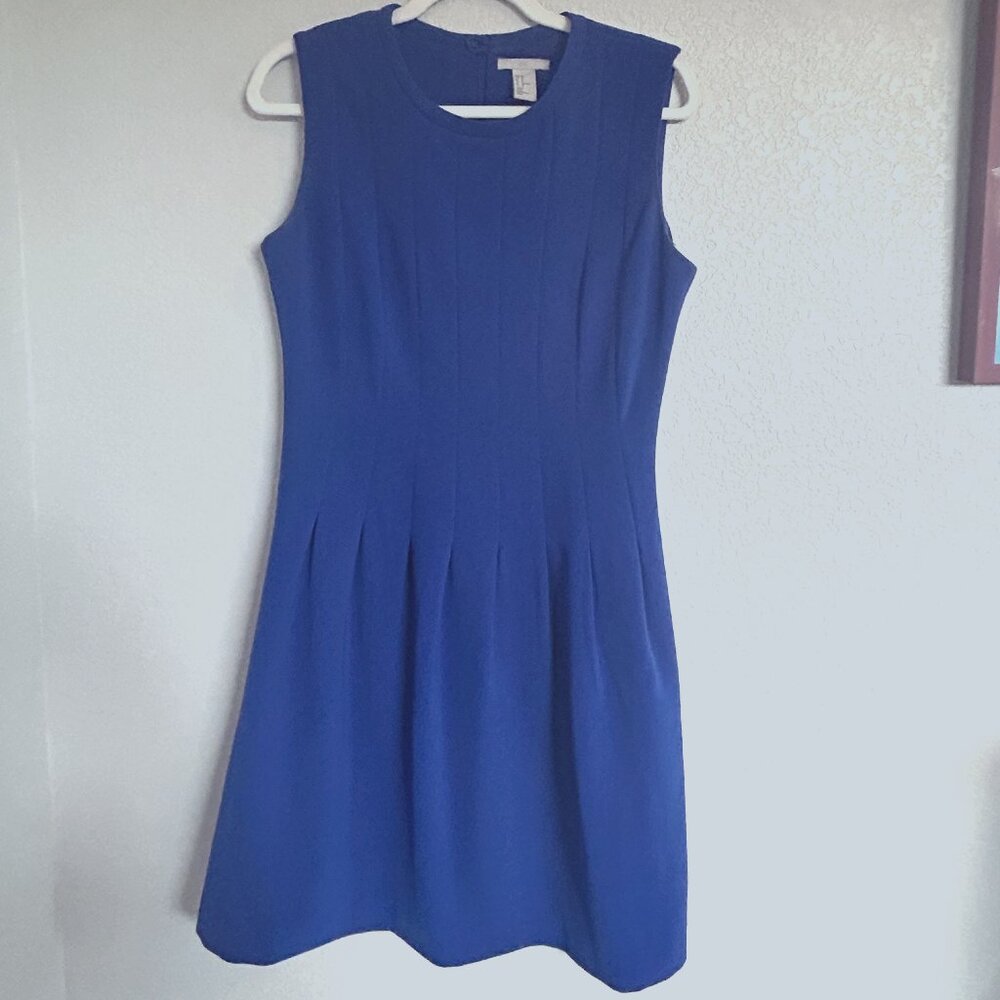 H&M | Royal Blue Pleated Dress | US size 10